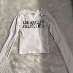 Hollister NWT. XS.  Long-Sleeve Print Graphic Baby Tee Photo 0