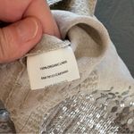 Eileen Fisher  Organic Linen Tank Dress with Sequined Hem. Size 14. Photo 9