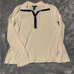 CHAPS Cream Long Sleeve Tee Classic Knit Photo 0