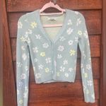 American Eagle  floral knit cardigan size small Photo 0