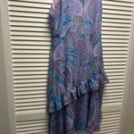 Sam Edelman SAME EDELMAN Summer Ruffle Asymmetrical MIDI Dress size 8 NWT Photo 3
