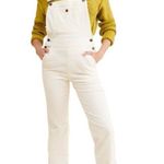 Faherty NWT Womens Walker Corduroy Organic Cotton Overalls Ivory Size Small Boho Photo 0