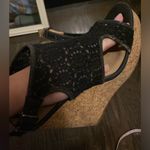 Lucky Brand  Black Wedge Sandals Photo 2