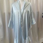 Victoria's Secret Women's Light Blue Satin Robe XS/S Photo 0