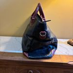 Samsonite Heritage Industries Large Satchel Tote Bag Black Brown Leather Zip Top Photo 4