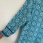 Coolibar Blue & White V Neck Long Sleeve UPF 50+ Sun Protection Dress Size Med Photo 2