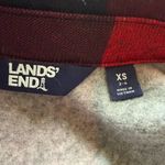 Lands' End  red and black buffalo plaid snap front jacket XS 2-4 Photo 8