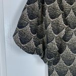 Virginia Johnson Jacket Dress Mermaid Fish Scales Black Gray XS EUC #VEG Photo 3