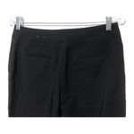 Chico's  0R Black Straight Leg Dress Pants Polyester Rayon Blend Career Stretch Photo 3