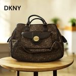 DKNY Brown & Tan Shoulder Bag Photo 5