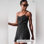 Alo Yoga NWOT Micro Plisse Game On Tennis Dress in Black Shorts underneath S Photo 4