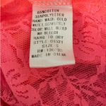 Umgee Women Top S Neon Orange Mixed Media Lace Girly Cottage Festival Vibrant Photo 7