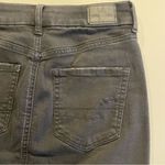 American Eagle Distressed Black Denim Skirt size 2 Photo 4
