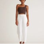 Quince Women's European Linen White Pants Size Large Photo 2