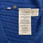 Brooks Brothers Sweater Womens XL Blue Cable Knit Cotton Removable Collar Preppy Photo 7