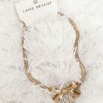 Lane Bryant  | Bow Goldtone Metal Statement Necklace Gold Adjustable | OSFM Photo 2