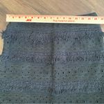 Anthropologie HD In Paris Fringe Eyelet Lace Tiered Mini Skirt 00 Photo 4