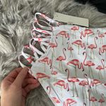 NWT High Waisted flamingo print bikini bottom White Size XS Photo 2