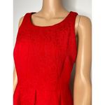 Moulinette Soeurs Anthropologie Red Dress size 6 Fit and Flare sleeveless Photo 4