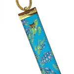 Vera Bradley Simply Southern Blue and green Sea Turtle Keychain wristlet Photo 1