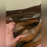 Kate Spade  Leila Triple Compartment Patchwork Suede Brown Medium Shoulder Bag Photo 7