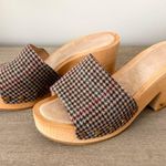Veronica Beard  Hannalee Wood Platform Sandal in Multi Houndstooth- Size 8 Photo 4