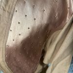 M Lorraine Wardy Vintage Denim and Copper Metallic Jacket Tan Size M Photo 3