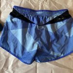 Nike Women’s  Dri-Fit Running Shorts- Blue Geometric Print, Size Small Photo 2