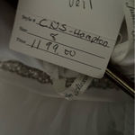 Justin Alexander Wedding Strapless Tulle Pearl Princess Wedding Gown Dress‎ 8945 White Size 8 Photo 9