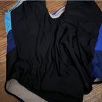 Avenue  Two-Tone Swimsuit in Blue and Tan Photo 2