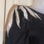 Pat Sandler For Wellmore Vintage Beaded Cocktail Sweater Dress XS Photo 7