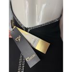 J’adore Black Diamante Halter Maxi Bodycon Dress Strappy Back Size Small Photo 11