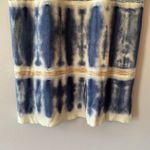 Anthropologie  Blue White Kato Tie Dye Short Sleeve Midi Dress Women size Medium Photo 4