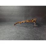 Tortoiseshell Clubmaster Sunglasses, Gold Trim, Round Lenses, Unisex Brown Photo 3