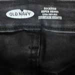 Old Navy  Women's Size 12 Rockstar Super Skinny Extra High Rise Black Denim Jeans Photo 3