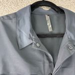 Fabletics Boucle Shirt Jacket Womens L Black Long Sleeve Snap Lightweight Casual Photo 1