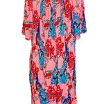 Go Softly Dress Medium Patio Lounge Floral Muu Muu Hippie Beach Travel Bohemian Photo 2