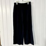 St. John  Pants Women Sz 12 Navy Blue Cotton Knit Wide Leg Relaxed Mid Rise Sweats Photo 5