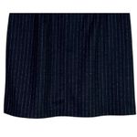 Ann Taylor NWT  Loft Wool Blend Pinstriped Pencil Straight Mini Skirt  8 Black Photo 5