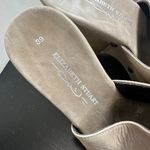 ELIZABETH STUART Studded Neutral Leather Platform Heels Sandals Wood Size 39 Tan Photo 7