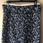 Johnny Was NWT  Calme High Waist 7/8 Leggings in Navy and White Photo 4