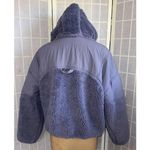 Free People Movement Purple Sherpa Hooded Adventure Awaits Fleece Jacket Large Photo 3
