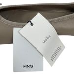 Mango  MNG Leather Ballet Flats with Bow Detail Beige Size 38/US 7.5 Photo 11