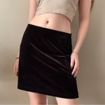 Iz Byer  Black Velvet Mini Skirt Photo 5