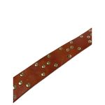 American Heritage Amsterdam Heritage Cognac Brown Leather Belt Women’s Size M (95 CM) Studded Photo 8