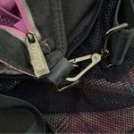 Athleta gym overnight bag duffle travel medium black and pink and purple Photo 10