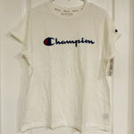 Champion New  Class White Tee For Women Size 1X Has A‎ Stain Please Check Photos Photo 0