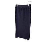 James Perse  Aura Ribbed Midi Pencil Skirt Black Size 0 XS Extra Small Pull On Photo 3