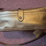 Lauren Ralph Lauren Metallic Gold Leather Crossbody shoulder Bag Photo 3