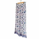 Joie NWT  Floral Crop Top & Wide Leg Boho Pant Set Blue Purple Women’s Size Small Photo 8